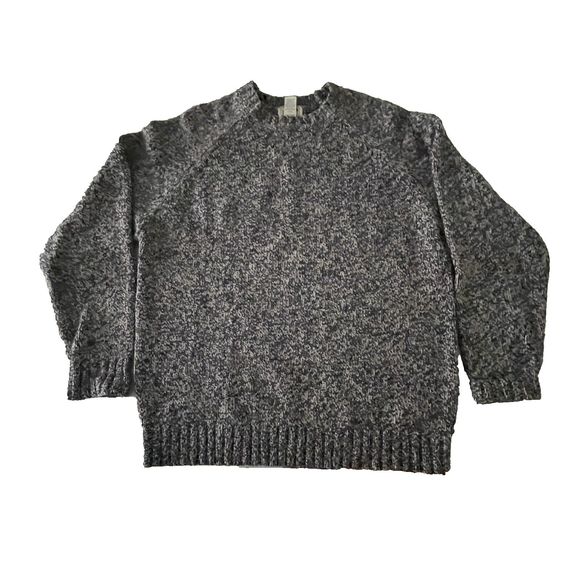 LL bean Other - LL Bean Sweater Mens XL Gray Long Sleeve Lambs Wool Knit Crew Neck Pullover